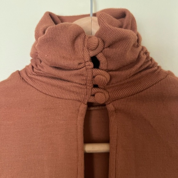 Rachel Pally Luxe Rib Eloise Bodysuit in Brass XS NWOT - Picture 8 of 12